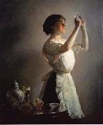 Joseph Decamp The Blue Cup France oil painting artist